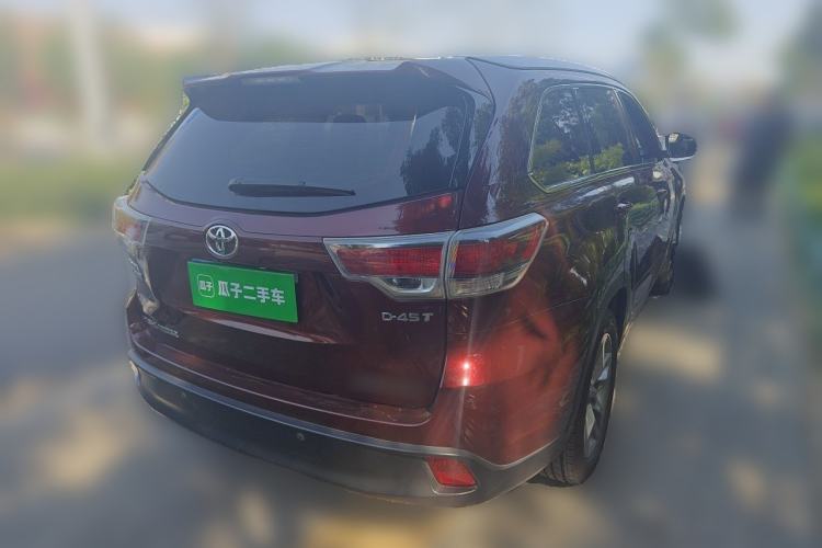 Used Toyota Highlander 2015 2.0T Four-Wheel Drive Luxury Edition 7-Seater Rear Right 45 Deg