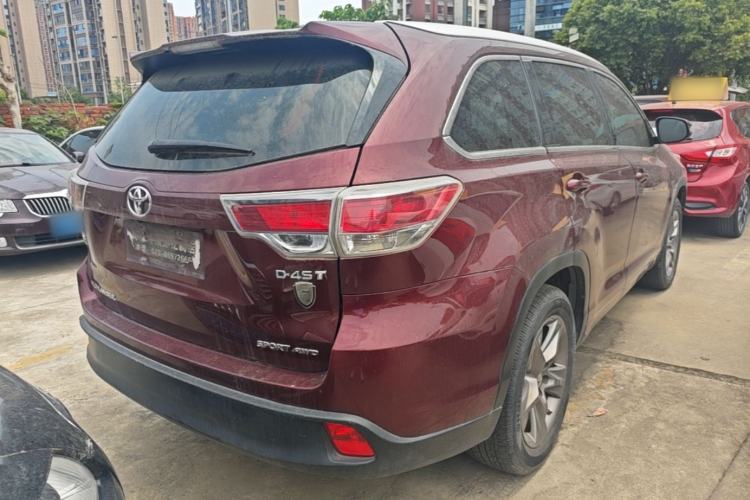 Used Toyota Highlander 2015 2.0T Four-Wheel Drive Luxury Edition 7-Seater Rear Right 45 Deg