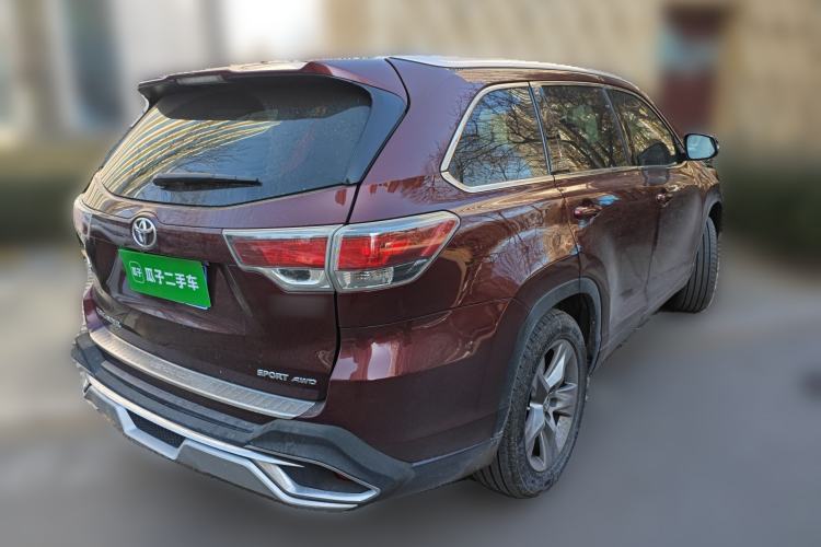 Used Toyota Highlander 2015 2.0T Four-Wheel Drive Luxury Edition 7-Seater Rear Right 45 Deg