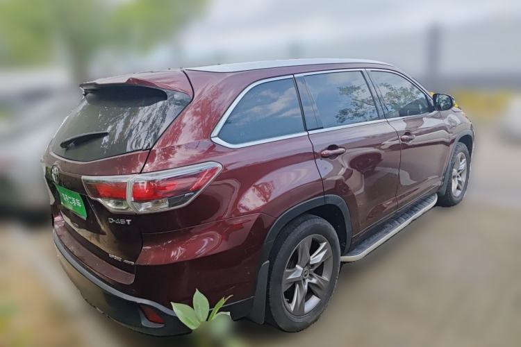 Used Toyota Highlander 2015 2.0T Four-Wheel Drive Luxury Edition 7-Seater Rear Right 45 Deg