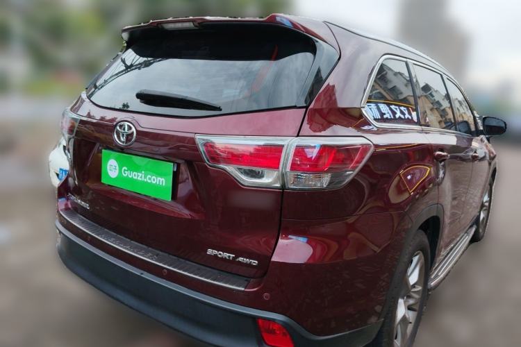 Used Toyota Highlander 2015 2.0T Four-Wheel Drive Luxury Edition 7-Seater Rear Right 45 Deg