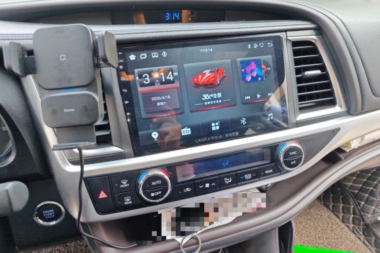 Used Toyota Highlander 2015 2.0T Four-Wheel Drive Luxury Edition 7-Seater Audio And AC Panel