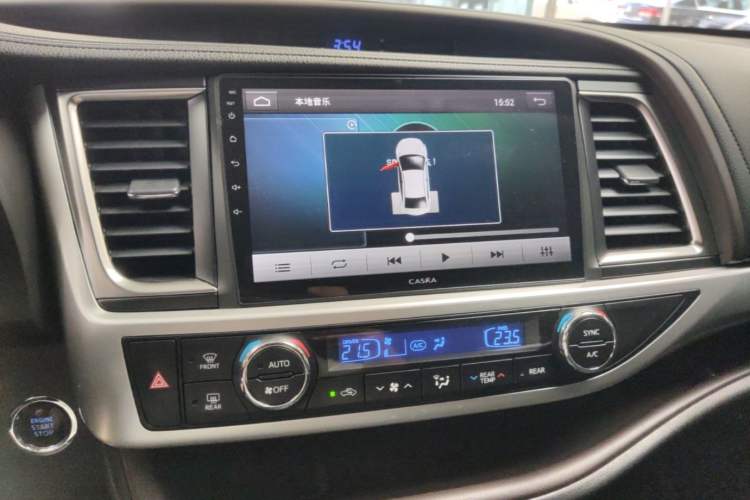 Used Toyota Highlander 2015 2.0T Four-Wheel Drive Luxury Edition 7-Seater Audio And AC Panel