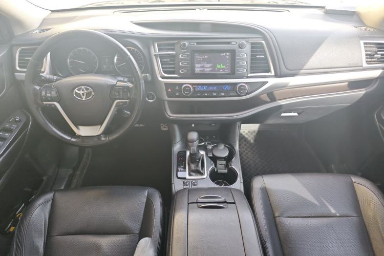 Used Toyota Highlander 2015 2.0T Four-Wheel Drive Luxury Edition 7-Seater Center Console