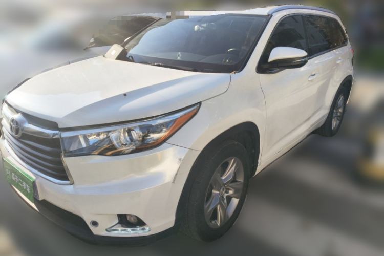 Used Toyota Highlander 2015 2.0T Four-Wheel Drive Luxury Edition 7-Seater Front Left 45 Deg