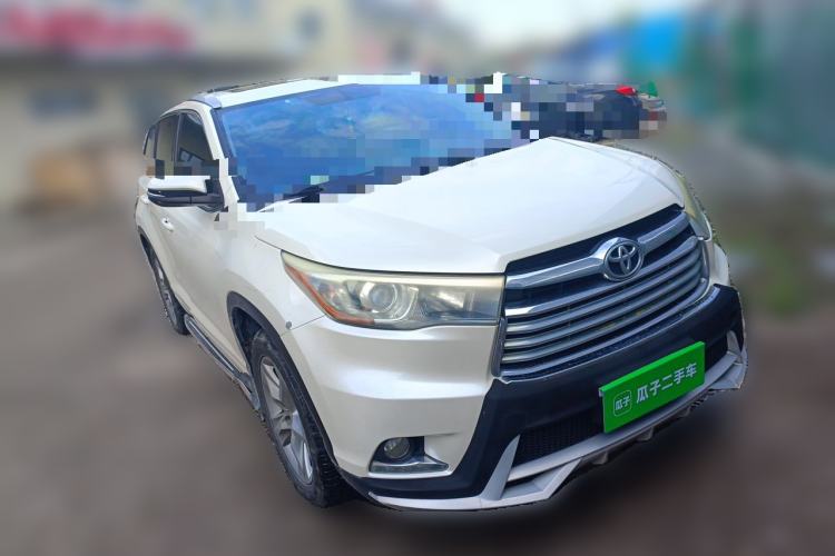 Used Toyota Highlander 2015 2.0T Four-Wheel Drive Luxury Edition 7-Seater Front Right 45 Deg