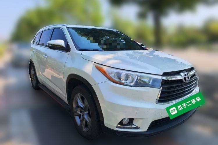 Used Toyota Highlander 2015 2.0T Four-Wheel Drive Luxury Edition 7-Seater Front Right 45 Deg