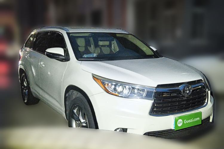 Used Toyota Highlander 2015 2.0T Four-Wheel Drive Luxury Edition 7-Seater Front Right 45 Deg