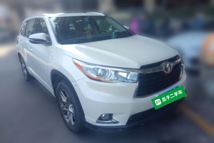 Used Toyota Highlander 2015 2.0T Four-Wheel Drive Luxury Edition 7-Seater Front Right 45 Deg