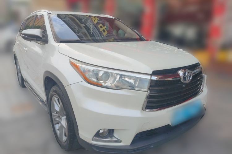 Used Toyota Highlander 2015 2.0T Four-Wheel Drive Luxury Edition 7-Seater Front Right 45 Deg
