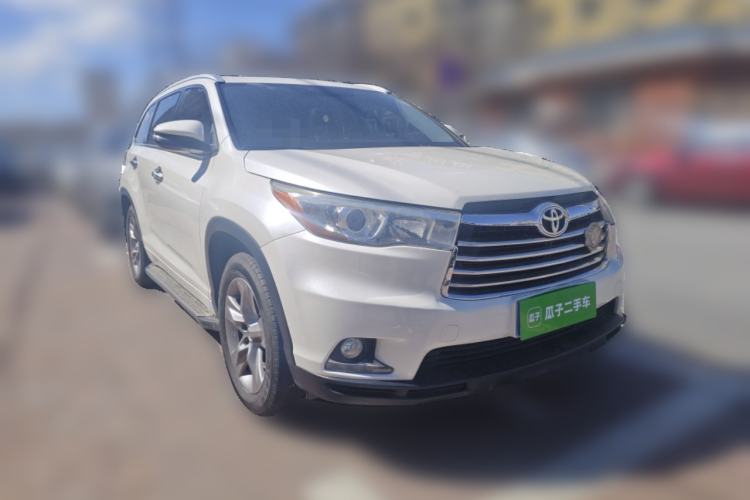 Used Toyota Highlander 2015 2.0T Four-Wheel Drive Luxury Edition 7-Seater Front Right 45 Deg