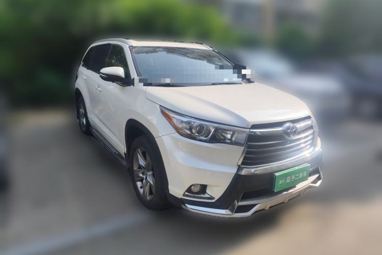 Used Toyota Highlander 2015 2.0T Four-Wheel Drive Luxury Edition 7-Seater Front Right 45 Deg
