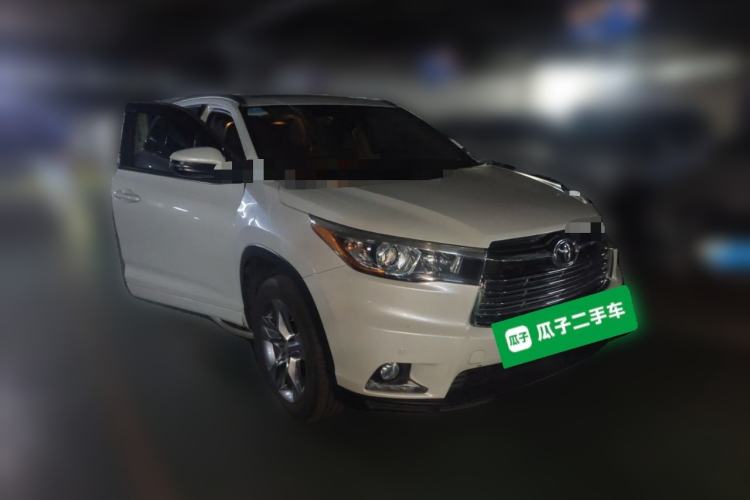 Used Toyota Highlander 2015 2.0T Four-Wheel Drive Luxury Edition 7-Seater Front Right 45 Deg