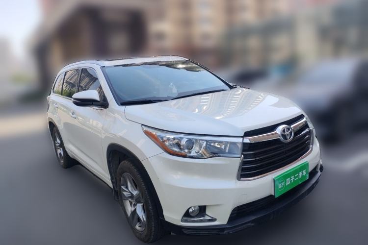 Used Toyota Highlander 2015 2.0T Four-Wheel Drive Luxury Edition 7-Seater Front Right 45 Deg