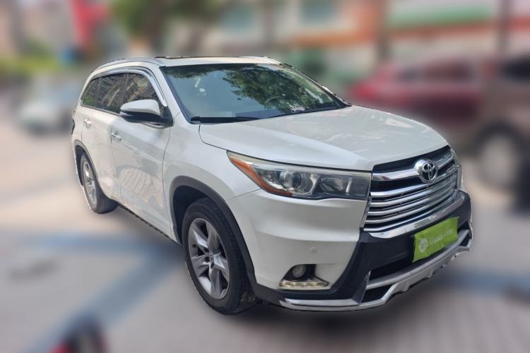 Used Toyota Highlander 2015 2.0T Four-Wheel Drive Luxury Edition 7-Seater Front Right 45 Deg