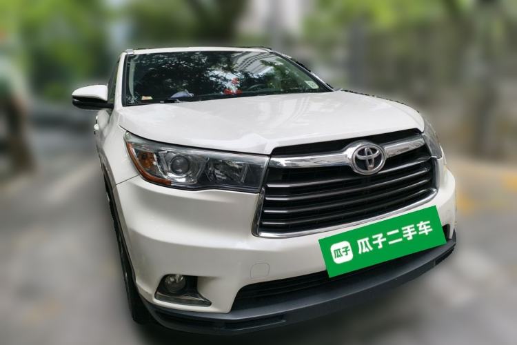 Used Toyota Highlander 2015 2.0T Four-Wheel Drive Luxury Edition 7-Seater Front Right 45 Deg