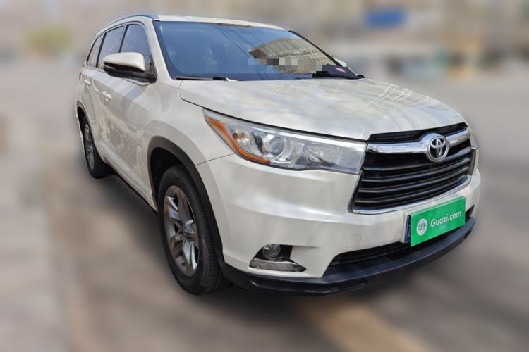 Used Toyota Highlander 2015 2.0T Four-Wheel Drive Luxury Edition 7-Seater Front Right 45 Deg