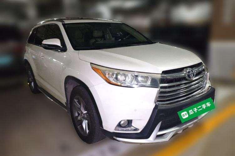Used Toyota Highlander 2015 2.0T Four-Wheel Drive Luxury Edition 7-Seater Front Right 45 Deg