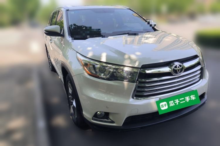 Used Toyota Highlander 2015 2.0T Four-Wheel Drive Luxury Edition 7-Seater Front Right 45 Deg