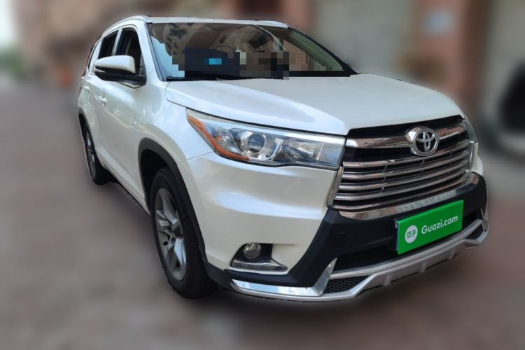 Used Toyota Highlander 2015 2.0T Four-Wheel Drive Luxury Edition 7-Seater Front Right 45 Deg