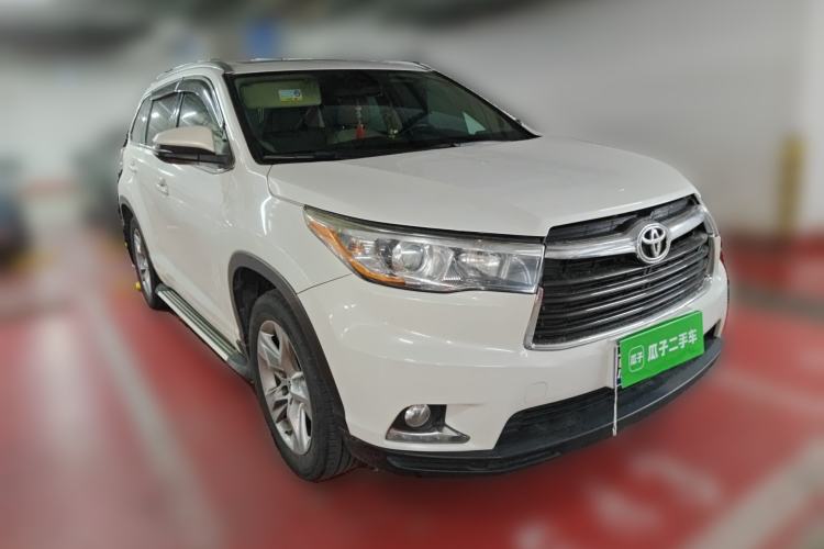 Used Toyota Highlander 2015 2.0T Four-Wheel Drive Luxury Edition 7-Seater Front Right 45 Deg