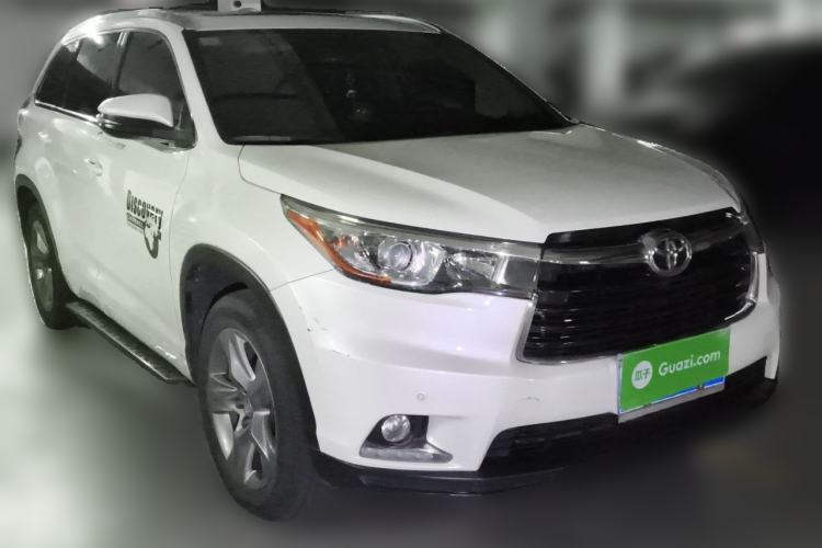 Used Toyota Highlander 2015 2.0T Four-Wheel Drive Luxury Edition 7-Seater Front Right 45 Deg