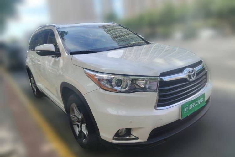Used Toyota Highlander 2015 2.0T Four-Wheel Drive Luxury Edition 7-Seater Front Right 45 Deg