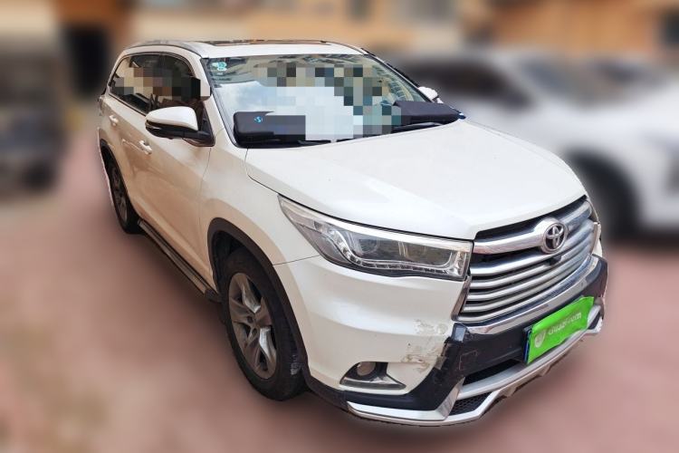 Used Toyota Highlander 2015 2.0T Four-Wheel Drive Luxury Edition 7-Seater Front Right 45 Deg