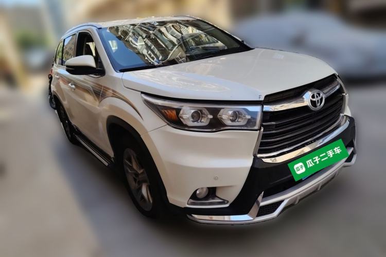 Used Toyota Highlander 2015 2.0T Four-Wheel Drive Luxury Edition 7-Seater Front Right 45 Deg