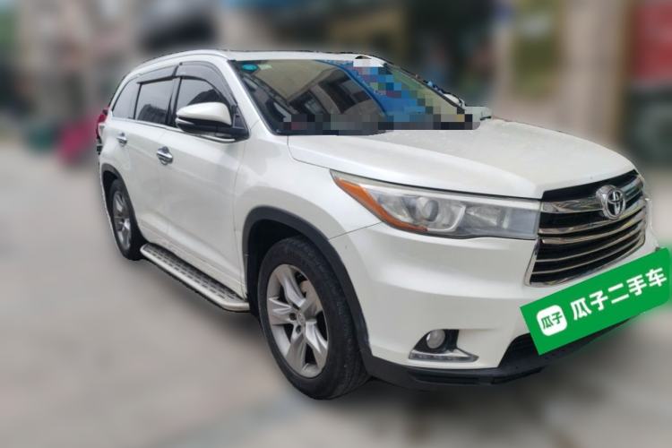 Used Toyota Highlander 2015 2.0T Four-Wheel Drive Luxury Edition 7-Seater Front Right 45 Deg