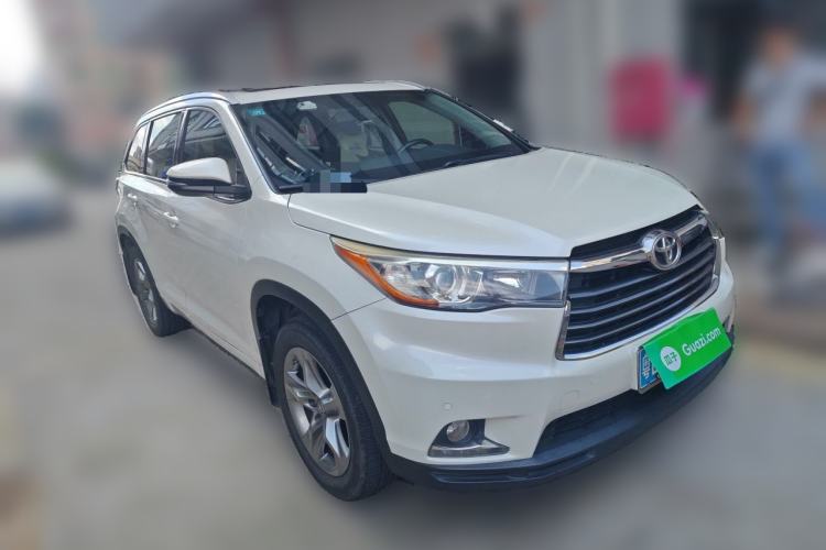 Used Toyota Highlander 2015 2.0T Four-Wheel Drive Luxury Edition 7-Seater Front Right 45 Deg