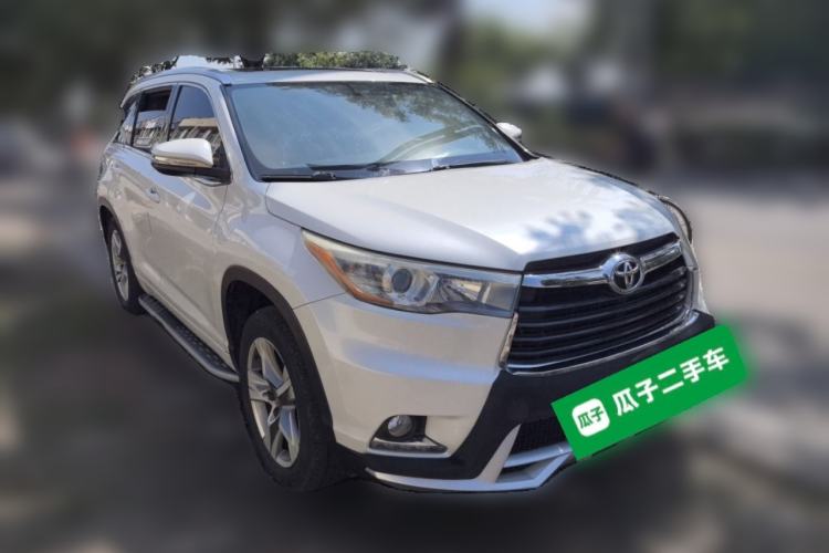 Used Toyota Highlander 2015 2.0T Four-Wheel Drive Luxury Edition 7-Seater Front Right 45 Deg