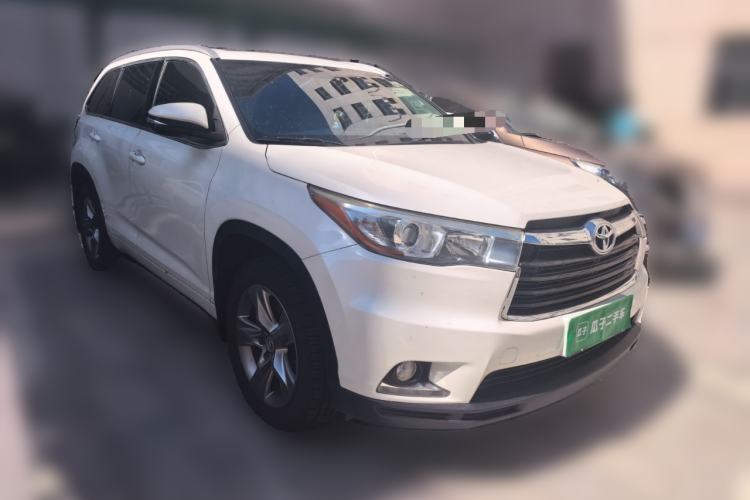 Used Toyota Highlander 2015 2.0T Four-Wheel Drive Luxury Edition 7-Seater Front Right 45 Deg
