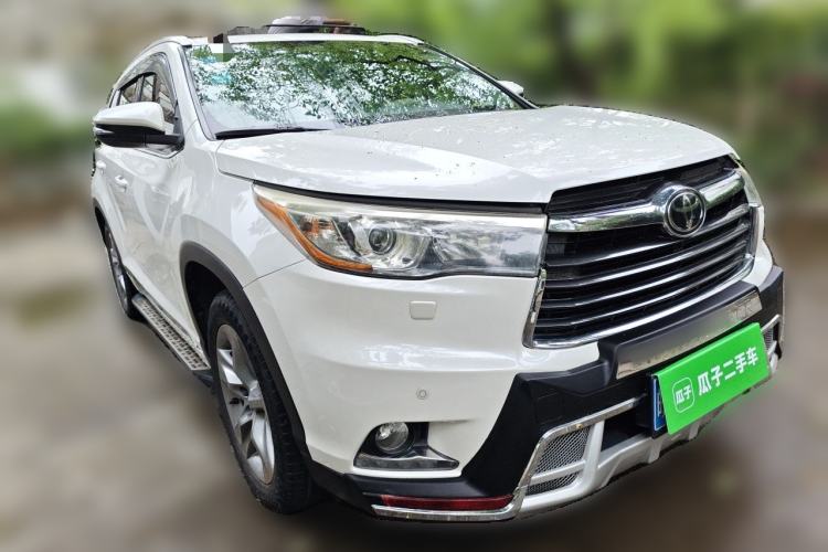 Used Toyota Highlander 2015 2.0T Four-Wheel Drive Ultimate Edition 7-Seater Front Right 45 Deg