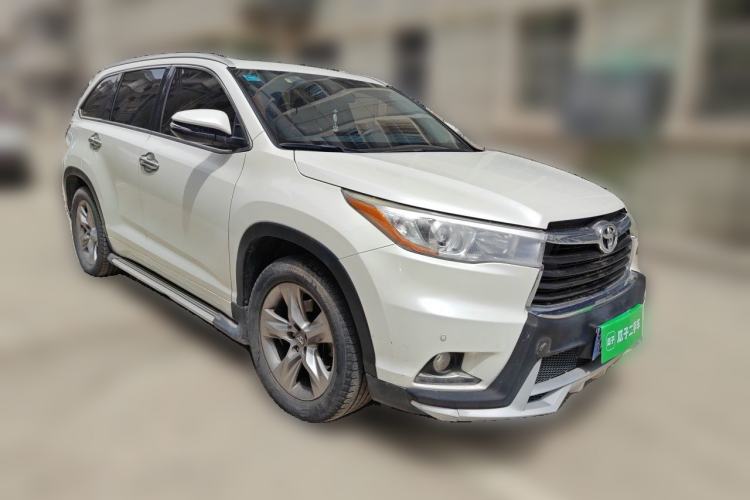 Used Toyota Highlander 2015 2.0T Four-Wheel Drive Luxury Edition 7-Seater Front Right 45 Deg