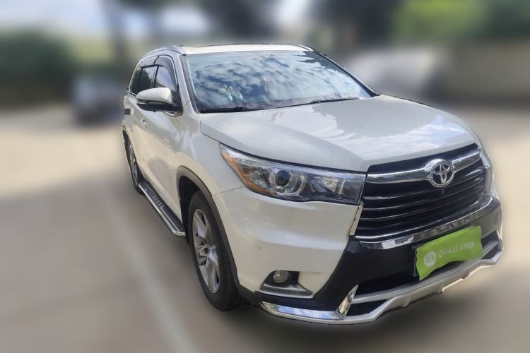 Used Toyota Highlander 2015 2.0T Four-Wheel Drive Luxury Edition 7-Seater Front Right 45 Deg