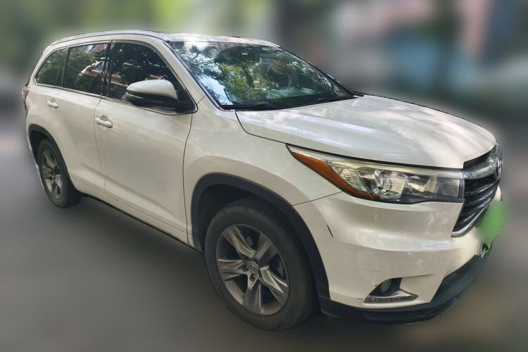 Used Toyota Highlander 2015 2.0T Four-Wheel Drive Luxury Edition 7-Seater Front Right 45 Deg
