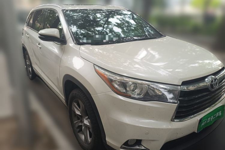 Used Toyota Highlander 2015 2.0T Four-Wheel Drive Luxury Edition 7-Seater Front Right 45 Deg