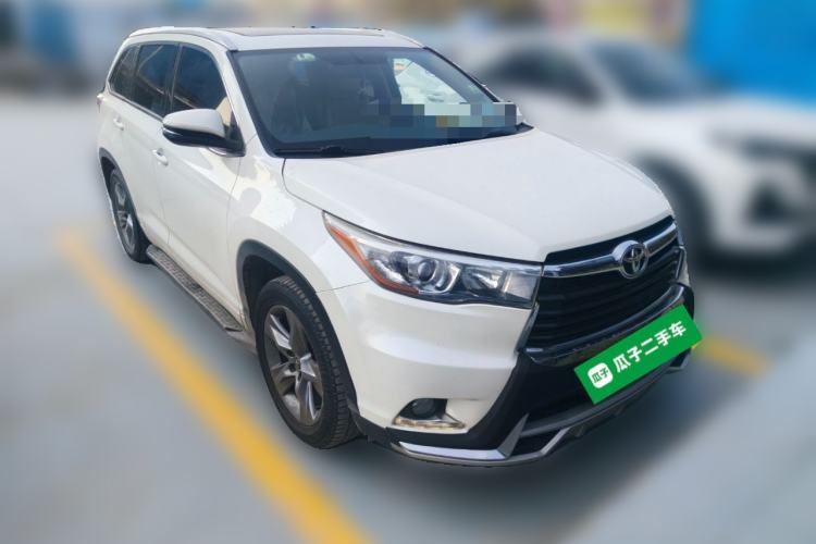 Used Toyota Highlander 2015 2.0T Four-Wheel Drive Luxury Edition 7-Seater Front Right 45 Deg