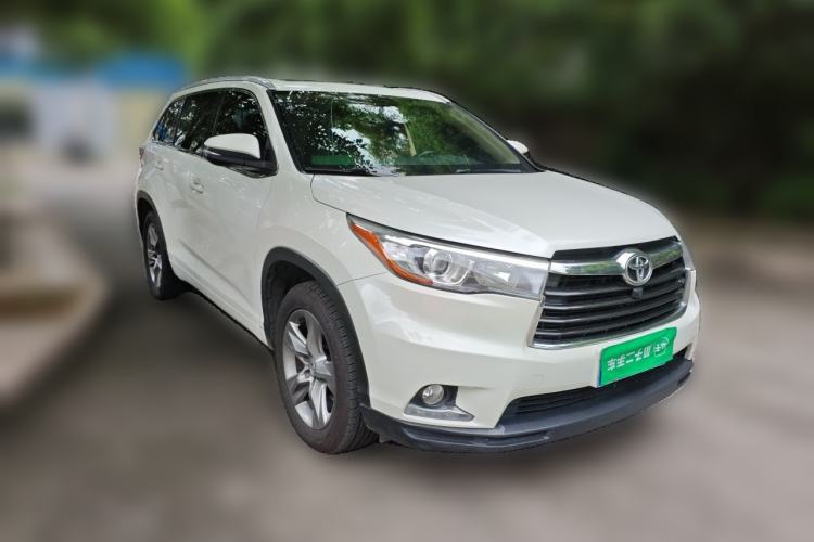 Used Toyota Highlander 2015 2.0T Four-Wheel Drive Luxury Edition 7-Seater Front Right 45 Deg