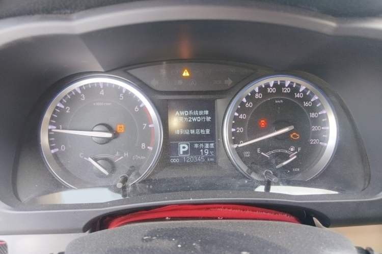 Used Toyota Highlander 2015 2.0T Four-Wheel Drive Luxury Edition 7-Seater Instrument Cluster