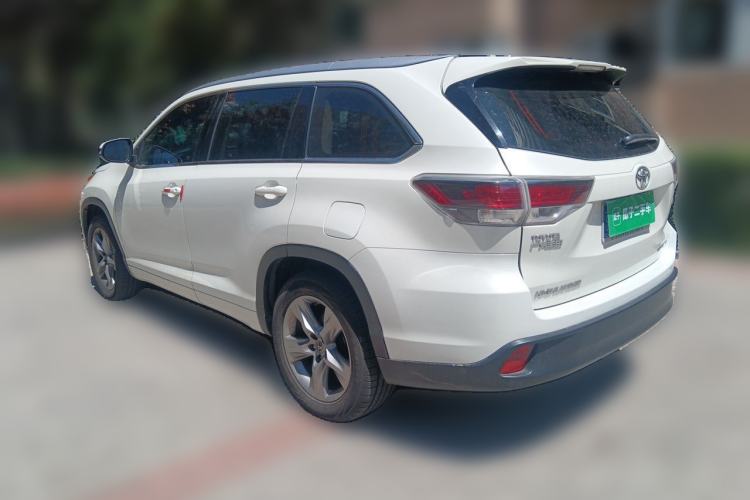 Used Toyota Highlander 2015 2.0T Four-Wheel Drive Luxury Edition 7-Seater Rear Left 45 Deg
