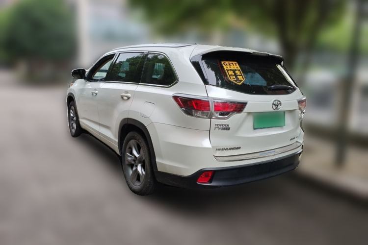 Used Toyota Highlander 2015 2.0T Four-Wheel Drive Luxury Edition 7-Seater Rear Left 45 Deg