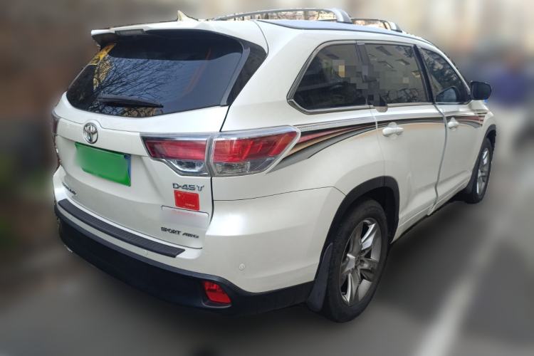 Used Toyota Highlander 2015 2.0T Four-Wheel Drive Luxury Edition 7-Seater Rear Right 45 Deg