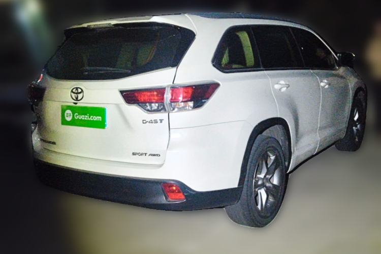 Used Toyota Highlander 2015 2.0T Four-Wheel Drive Luxury Edition 7-Seater Rear Right 45 Deg