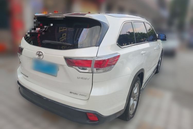 Used Toyota Highlander 2015 2.0T Four-Wheel Drive Luxury Edition 7-Seater Rear Right 45 Deg