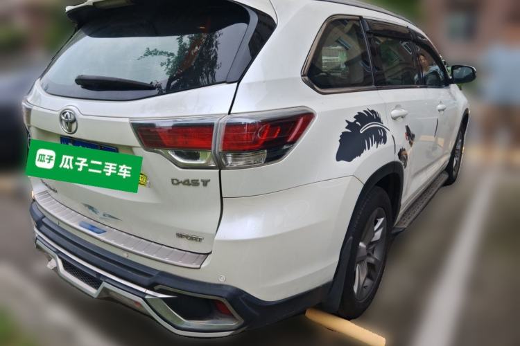 Used Toyota Highlander 2015 2.0T Two-Wheel Drive Luxury Edition 7 Seats Rear Right 45 Deg