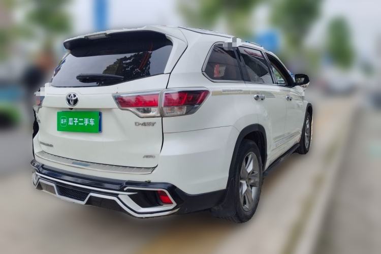 Used Toyota Highlander 2015 2.0T Four-Wheel Drive Luxury Edition 7-Seater Rear Right 45 Deg