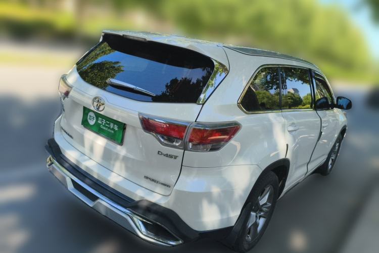 Used Toyota Highlander 2015 2.0T Four-Wheel Drive Luxury Edition 7-Seater Rear Right 45 Deg