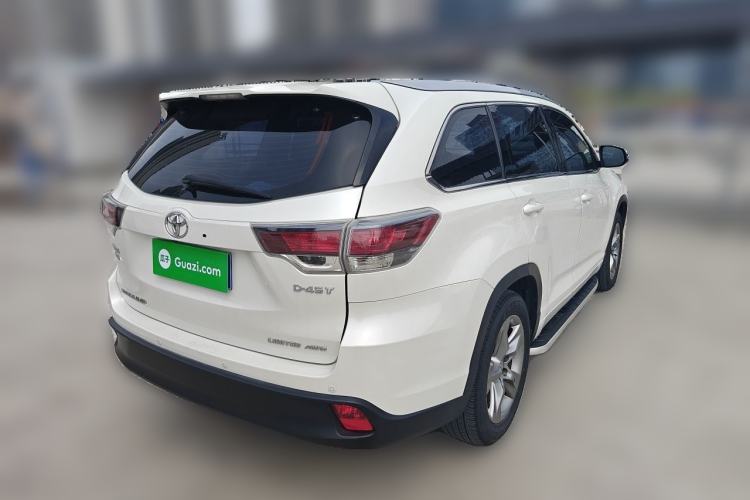 Used Toyota Highlander 2015 2.0T Four-Wheel Drive Ultimate Edition 7-Seater Rear Right 45 Deg